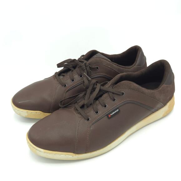 Walter Hagen Brown Leather HydroHalt Spikeless Golf Shoes Men\'s Size 12W Wide main image 7